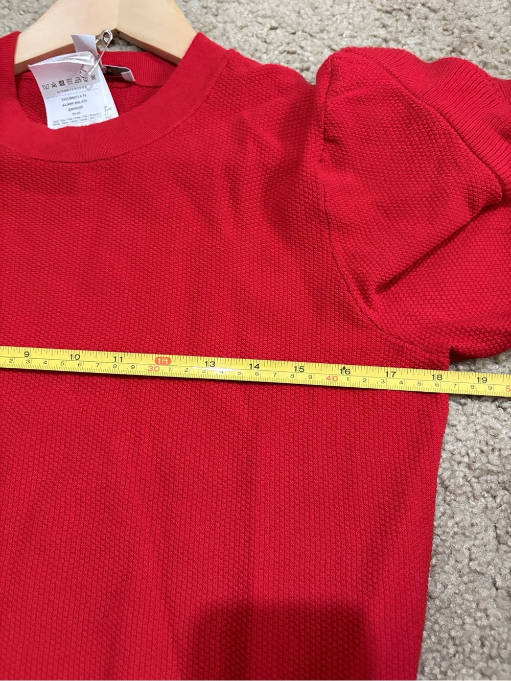 Max Mara NWOT Genero Ruffle Puff Sleeve Sweater XL - Picture 7 of 8